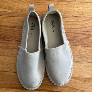 Zara Girls Leather Espadrilles